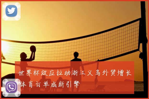 世界杯效应拉动浙江义乌外贸增长 体育订单成新引擎
